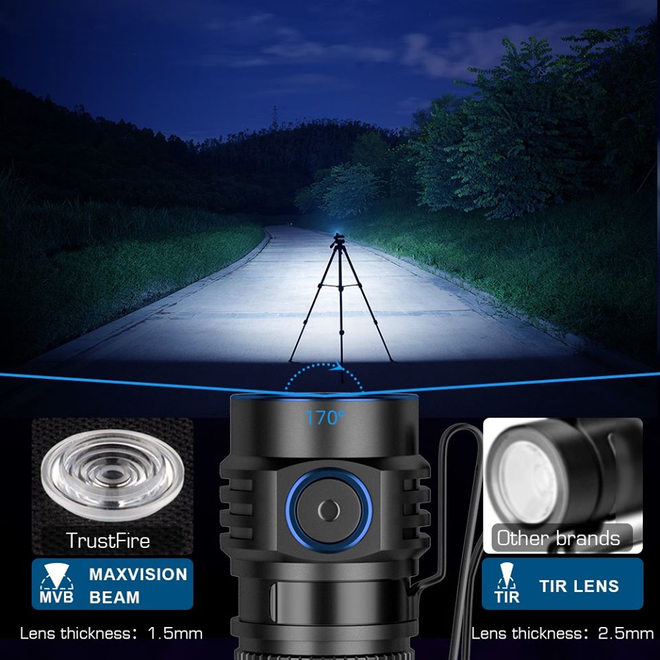 Trustfire MC1 Usb Rechargeable - Edc Carry Flashlight avaliação e preço