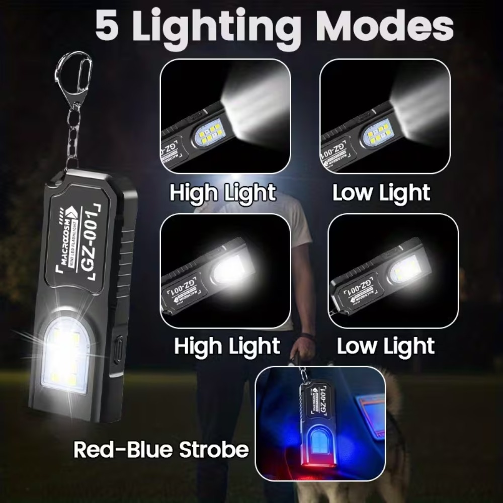 Mini COB LED Keychain Flashlig - Keychain Flashlight avaliação e preço
