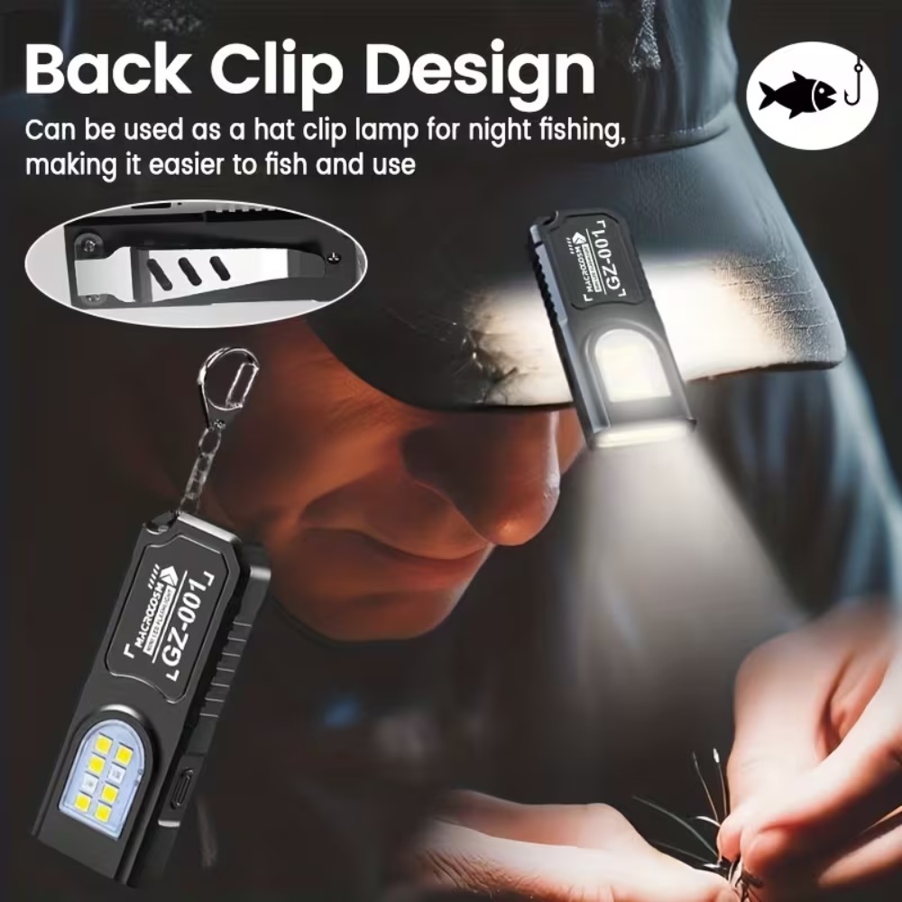 Mini COB LED Keychain Flashlig - Keychain Flashlight avaliação e preço