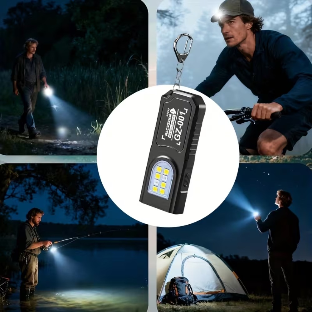 Mini COB LED Keychain Flashlig - Keychain Flashlight avaliação e preço